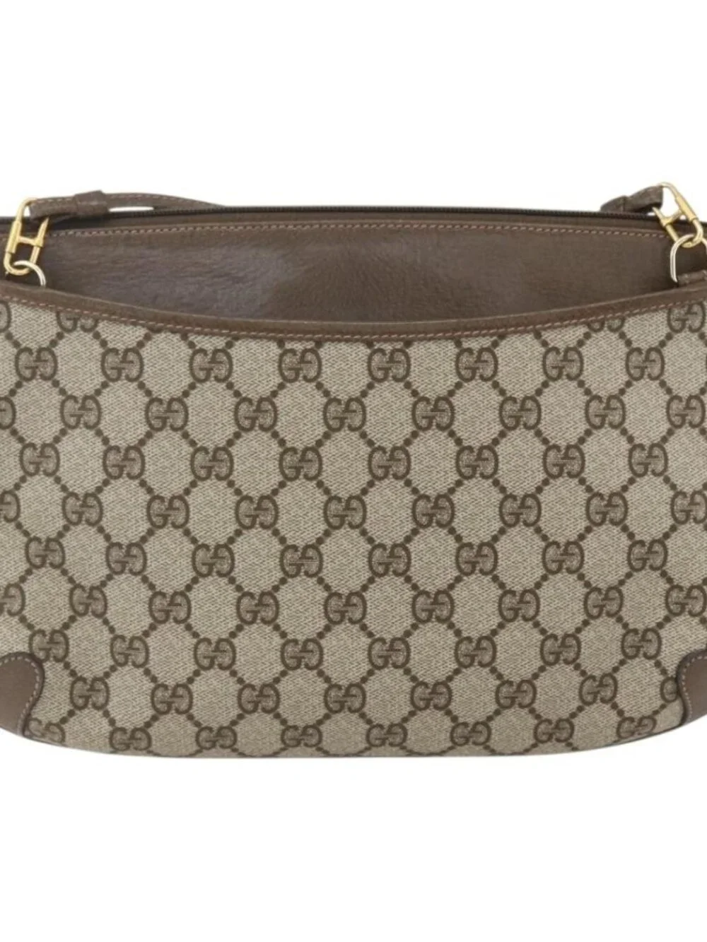 GUCCI GG Supreme Web Sherry Line Shoulder Bag PVC Beige 39 02 026 Auth ka1189 - Picture 3 of 16